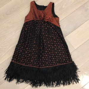 Isobella & Chloe beautiful dress with fun fringe 5